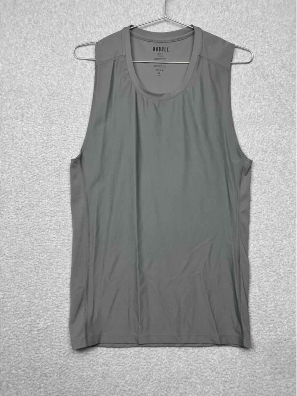 Nobull Gray Sleeveless Muscle Tank Top Mens XL Gym Workout CrossFit Train Shirt